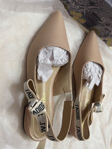 J’ADIOR Nude Slingback Flats