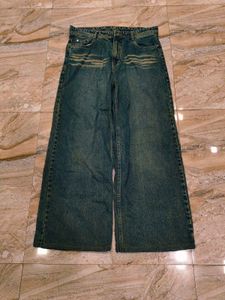 Wide Leg Denim Jeans