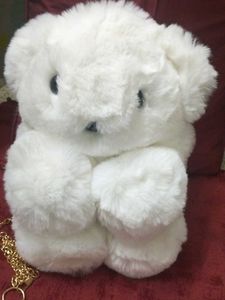 White Teddy Bear purse
