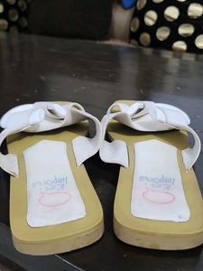 Chic White Bow Sandals