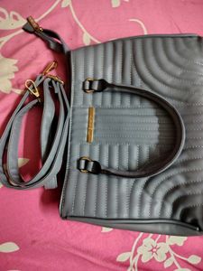 Marie Claire Chic Grey Quilted Handbag