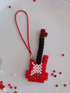 Beaded Guitar Charm