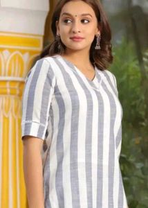 Grace in Every Stripe – Elegant Kurta Palazzo Set