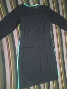 Colorblock 3/4 Sleeve Dress