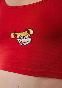 Red Cami Top Bonkers Corner