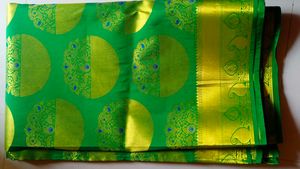 Green & Gold Silk Saree