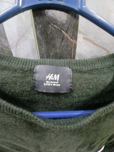 H&amp;M Olive Green Knit Sweater - Size S