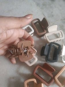 Set of 09 Matte Hair Claw Clips