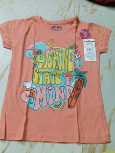 6-8 year Girls 'Sunshine State of Mind' Tee