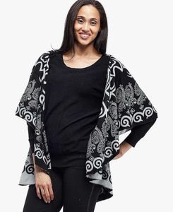 Stylish Grey &amp; Black Printed Dupatta