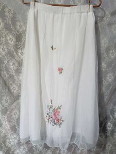 elegant soft white skirt
