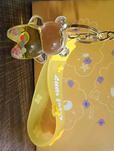 💛Cute Yellow Colour Teddy Bear Keychain 🧸
