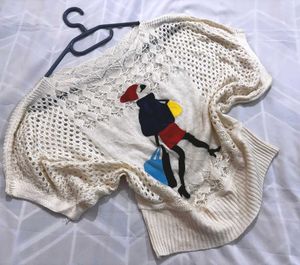 🎁 Pinterest Oversized Doll Crochet Top I