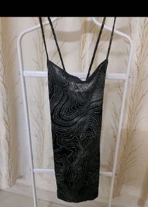 black sparkly dress