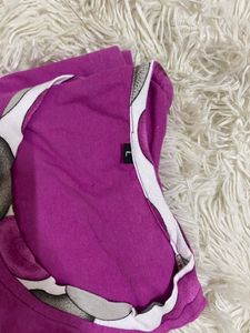 Vibrant Purple &amp; Grey Polka Dot Sleep Set