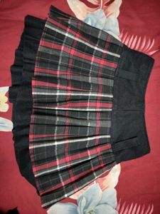 Tartan Pleated Skirt