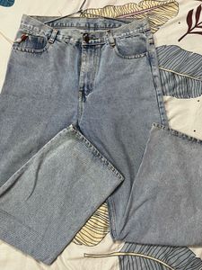 high waisted loose denim straight (can be slight b
