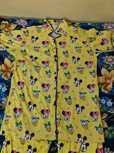 Cute Disney Character Pajama Set
