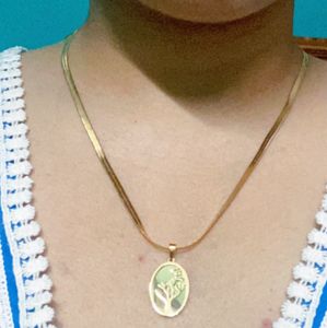 Tree pendant Snake Chain Antitarnish
