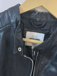 Black Faux Leather Moto Jacket