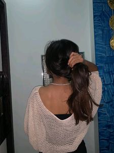 Trendy Cream Crochet 🧶 Top 🔝✨