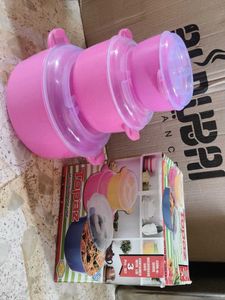 Pink Plastic Food Containers with Lids