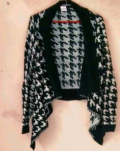 Houndstooth Skirt &amp; Cardigan Set