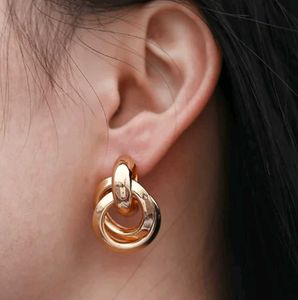 Chic Gold Double Hoop Earrings