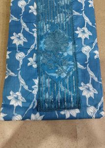 Beautiful Blue Floral Kurta Set