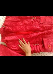 Red Quilted Jacket