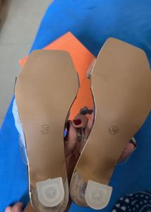 Sparkling Gem Embellished Block Heels