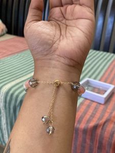 Boho Beaded Bracelet with Charm