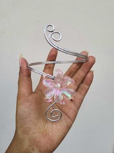 Handmade Silver Lily Arm cuff/Bajuband