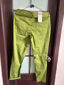 Lime Green Tapered Pants