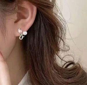 Elegant Pearl &amp; Tulip Earrings