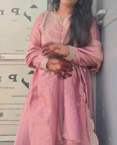 Elegant Pink Kurta Set with Dupatta