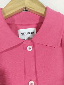 Pink Plain Night Dress (Women's)