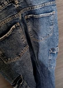 LOWEST PRICE‼️‼️ Blue Denim Cargo Pants