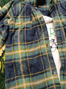 Boy's Plaid Flannel Shirt