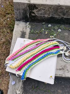 Handmade Crochet Floral Headband (combo of 5)