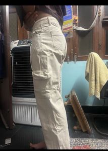 Classic Brown Trousers and beige cream cargos