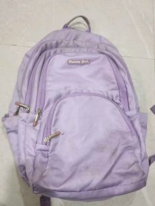 Cute Purple 'Beauty Girl' Backpack