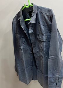 Blue Casual Men's Shirt