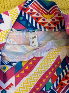 FLASH SALE @ 200 Colorful Geometric Mini Skirt
