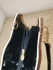 Chic Snakeskin Print Handbag