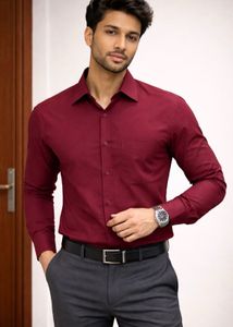 Maroon Formal Shirt