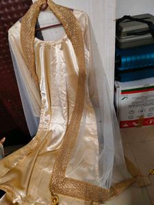 Elegant Gold Kurta Set with Dupatta