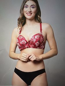 Floral Print Padded Bra