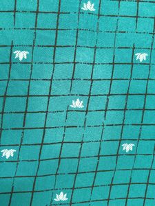 Teal Kurta with Geometric Print