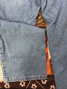 Blue Cargo straight fit Jeans - 34 size